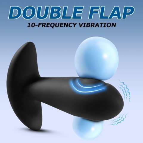 Dual tapping anal plug - Wibrujący korek analny