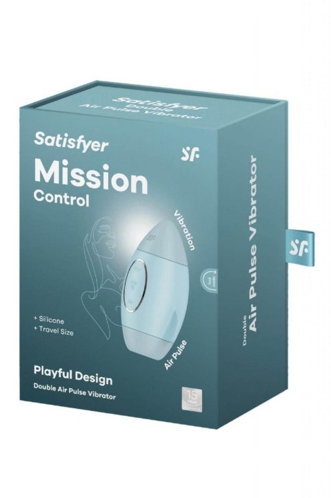 Satisfyer Mission Control blue - bezdotykowy masażer łechtaczki