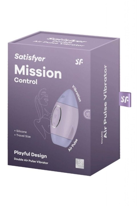 Satisfyer Mission Control violet - bezdotykowy masażer łechtaczki