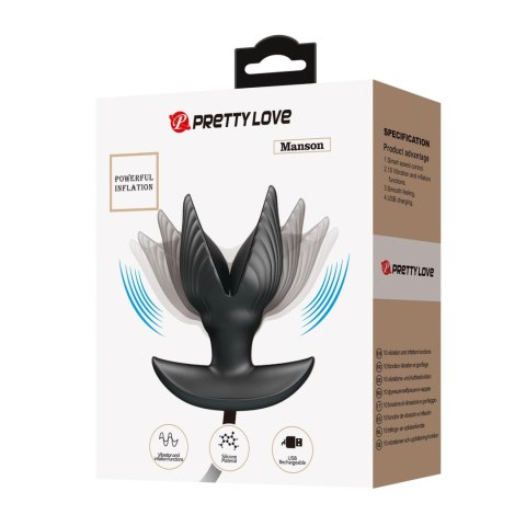 PRETTY LOVE - Manson, Inflatable 10 vibration functions - Pompowany korek analny