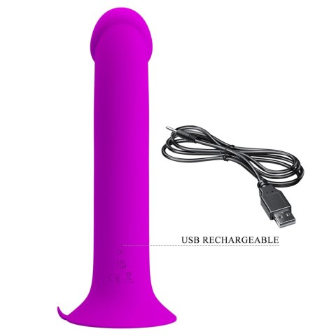 PRETTY LOVE - Murray PURPLE, 12 vibration functions 12 pulse wave settings Suction base - Wibrator analny