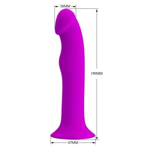 PRETTY LOVE - Murray PURPLE, 12 vibration functions 12 pulse wave settings Suction base - Wibrator analny