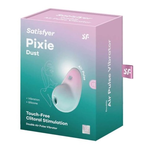 Satisfyer Pixie Dust mint/pink - bezdotykowy masażer łechtaczki