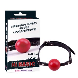 Red Ball Gag - Knebel z kulką - Knebel z krążkiem