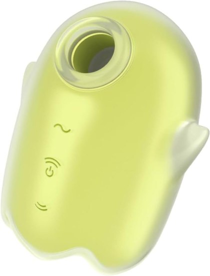 Satisfyer Glowing Ghost Yellow - bezdotykowy masażer łechtaczki