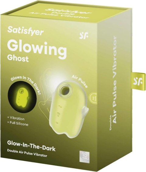 Satisfyer Glowing Ghost Yellow - bezdotykowy masażer łechtaczki