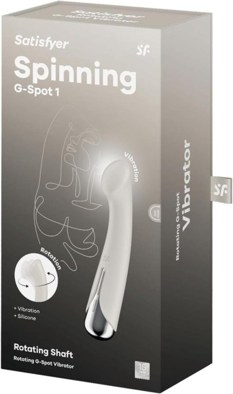 Satisfyer Spinning G-Spot 1 Beige - wibrator punktu G