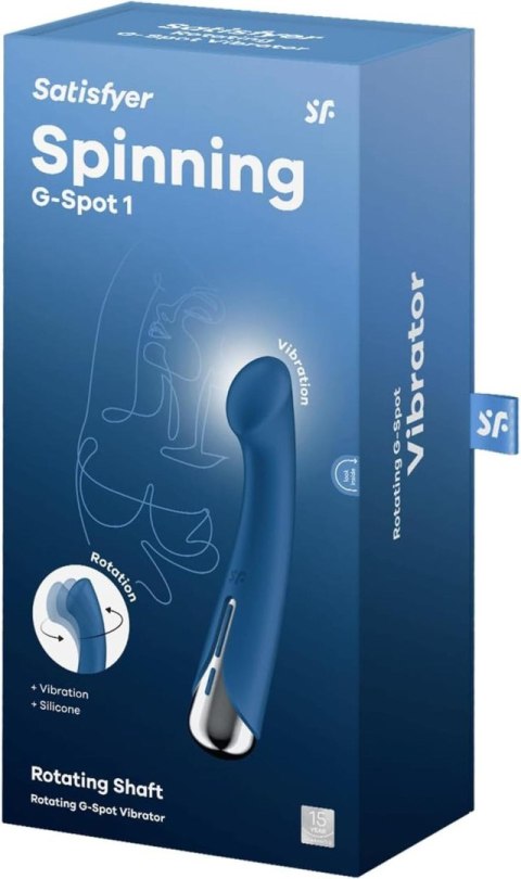 Satisfyer Spinning G-Spot 1 Blue - wibrator punktu G