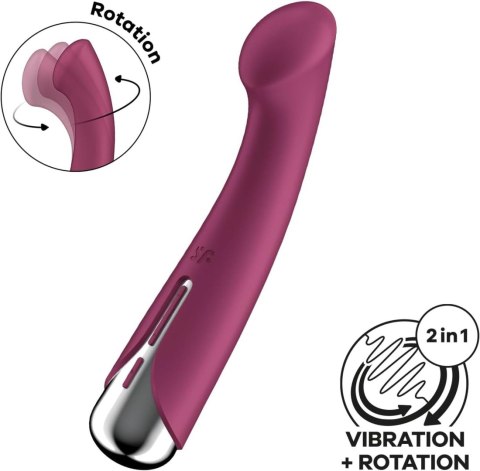 Satisfyer Spinning G-Spot 1 Red - wibrator punktu G