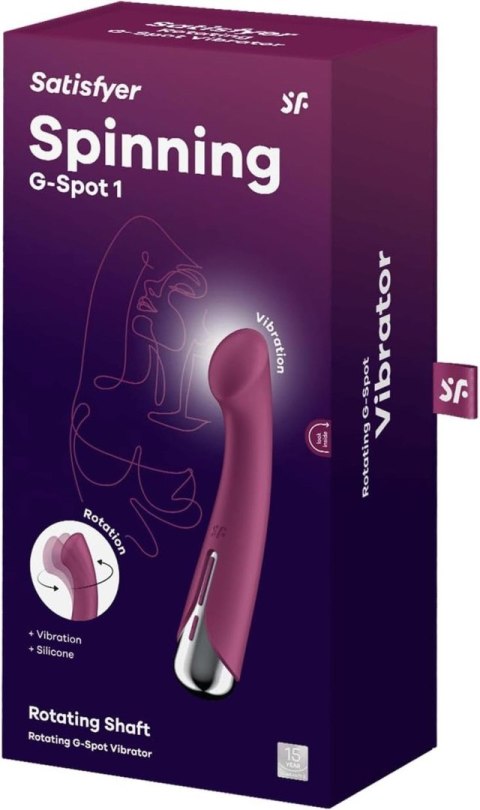 Satisfyer Spinning G-Spot 1 Red - wibrator punktu G