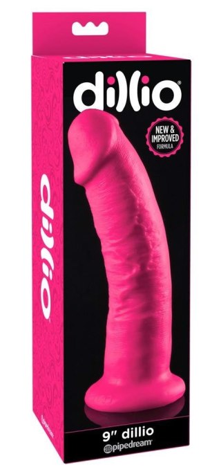 Dillio 9" Dildo - Różowe dildo na przyssawce