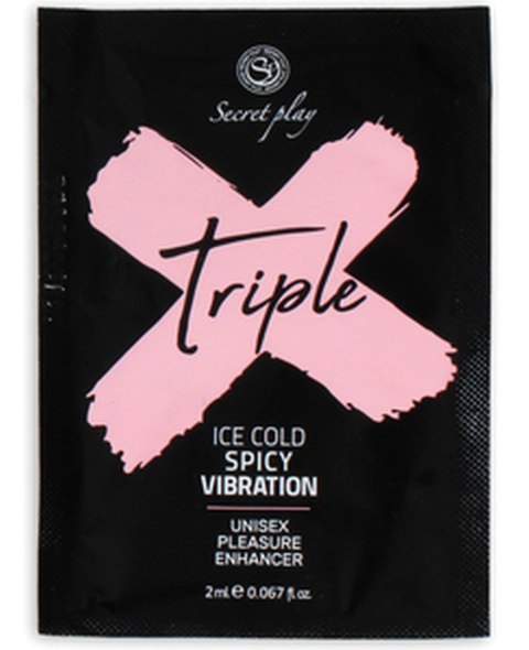 MONODOSIS TRIPLE X - 3 IN 1 UNISEX PLEASURE ENHANCER GEL 2 ML - Żel stymulujący dla par