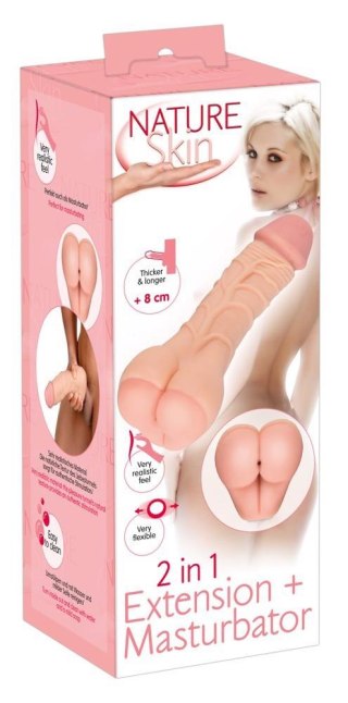 Nature Skin 2in1 - powiększenie i masturbator