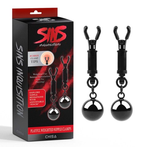 Playful Weighted Nipple Clamps - Zaciski do sutków