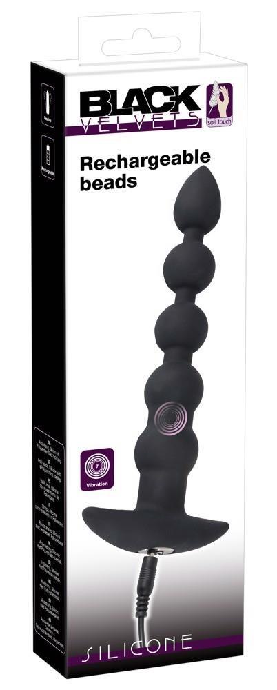 Black Velvets Rechargeable Bea - Koraliki analne