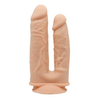 Dildo-SD.Model 1 (8""&7"") SZ01 Flesh BOX - podwójne dildo