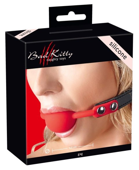 Red Gag silicone - Knebel z kulką