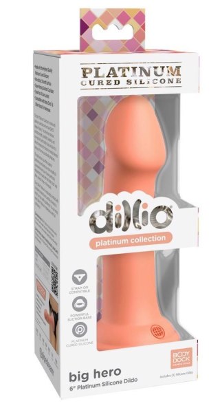 DP Big Hero Peach 6 inch - Realistyczne dildo na przyssawce