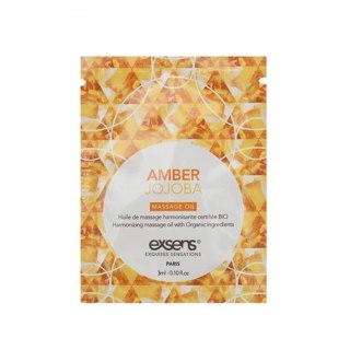 AMBER JOJOBA Organic Massage Oil with stones (3 ml x 10 szt.) - Olejek do masażu