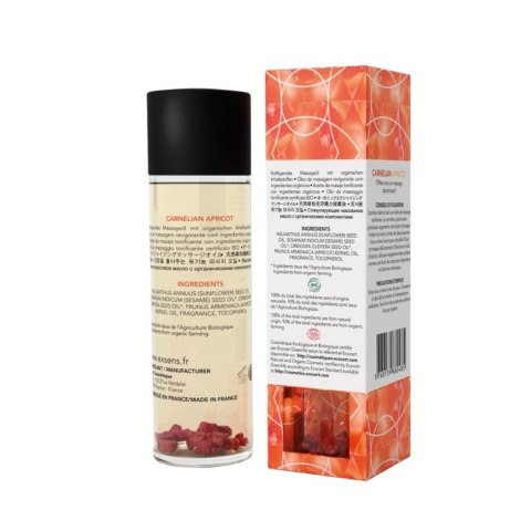 CARNELIAN APRICOT Organic Massage Oil with stones 100 ml - Olejek do masażu