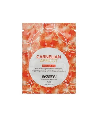 CARNELIAN APRICOT Organic Massage Oil with stones (3 ml x 10 szt.) - Olejek do masażu