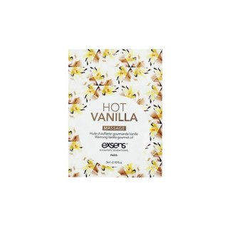 HOT VANILLA SACHET Warming gourmet massage oil (3 ml x 10 szt.) - Olejek do masażu