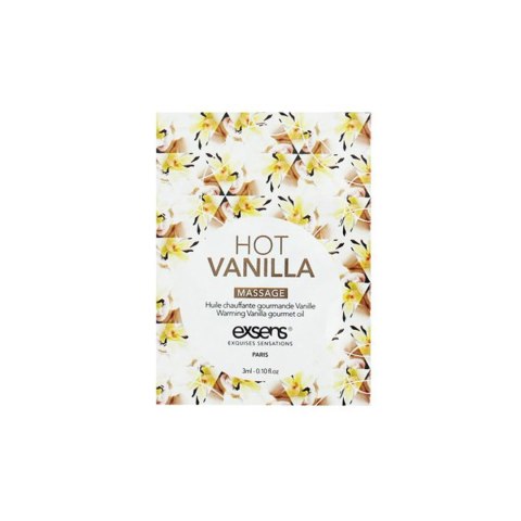 HOT VANILLA SACHET Warming gourmet massage oil (3 ml x 10 szt.) - Olejek do masażu