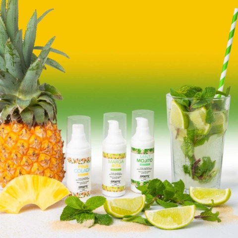 LET'S CELEBRATE! Warming gourmet massage oils (Mint Mojito, Margarita, Pina Colada) 3 x 30ml - Olejek do masażu