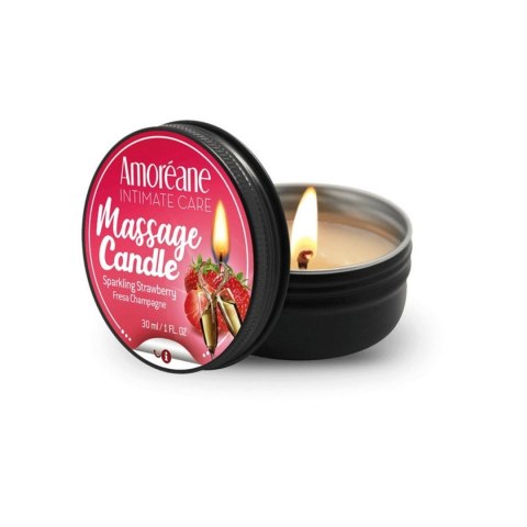 Massage Candle Sparkling Strawberry 30ml - Świeca do masażu