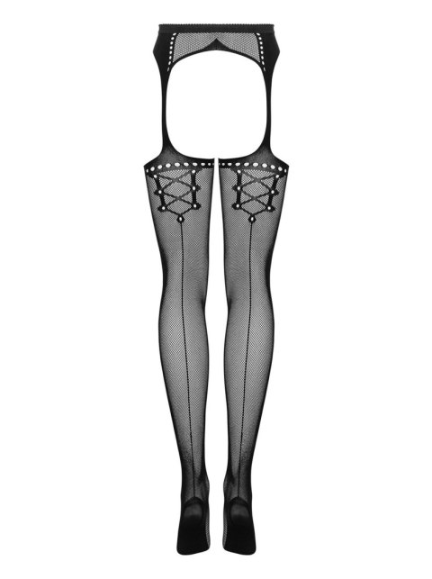 Bielizna-Garter stockings S314 czarny S/M/L