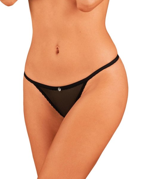 Celia Noir crotchless thong XS/S