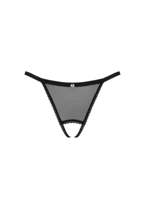 Celia Noir crotchless thong XS/S