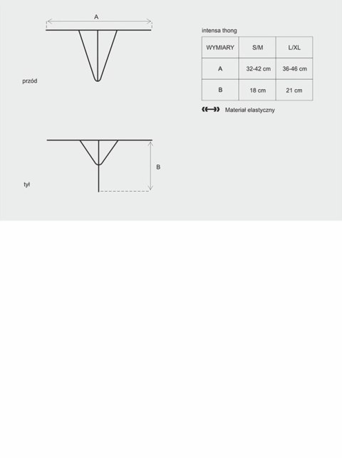 Bielizna-Intensa stringi S/M