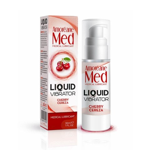 Liquid Vibrator Cherry 30ml. - Żel stymulujący dla par