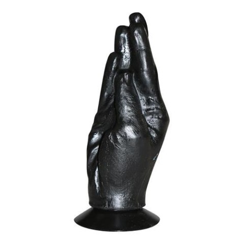 All Black Fisting Hand 18 cm - Duże dildo na przyssawce