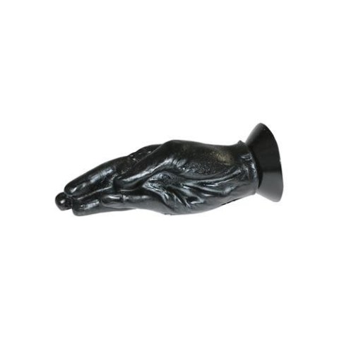 All Black Fisting Hand 18 cm - Duże dildo na przyssawce