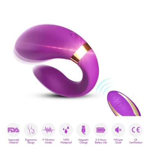 Crescent purple - wibrator dla par