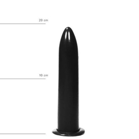 Dildo All Black 20 cm - Duże dildo na przyssawce