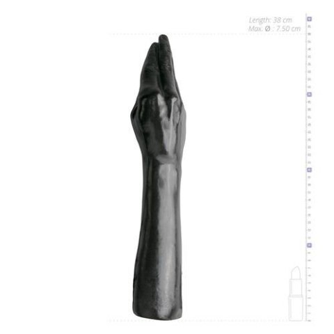 Dildo All Black 39 cm - Duże dildo na przyssawce