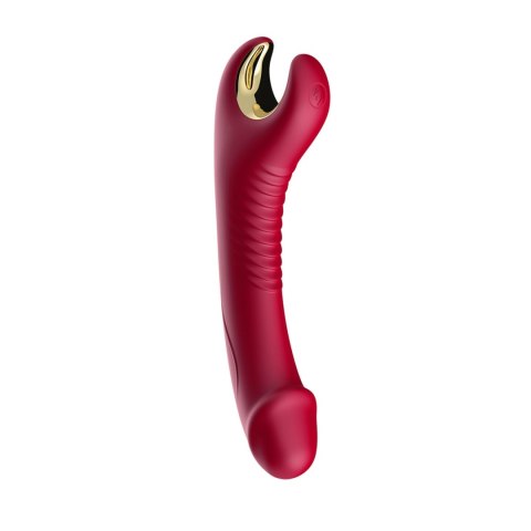 Stymulator silicone 9 vibration function Red