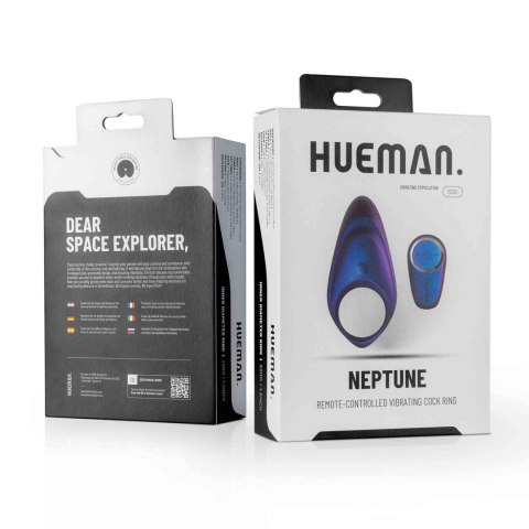 Hueman - Neptune Vibrating Cock Ring - Wibrujący pierścień erekcyjny