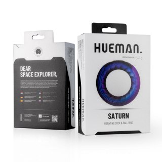 Hueman - Saturn Vibrating Cock/Ball - Wibrujący pierścień erekcyjny