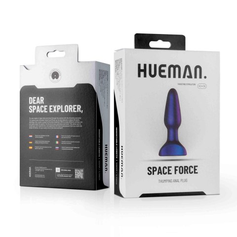 Hueman - Space Force Vibrating Butt - Wibrujący korek analny