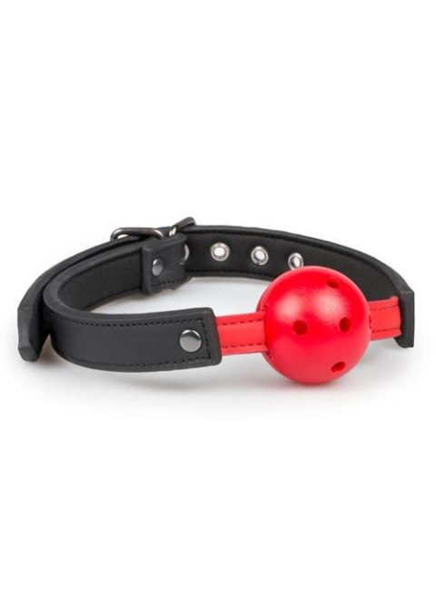 Ball Gag With PVC Ball - Red - Knebel z kulką