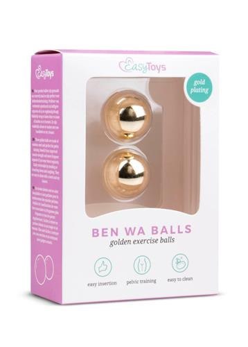 Gold ben wa balls - 22mm