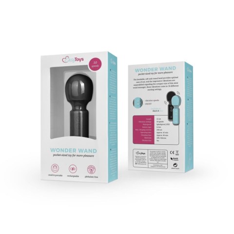 Mini Vibe Wand Vibrator - Black - wibrator Wand