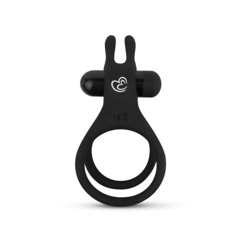 Share Ring - Double Vibrating Cock Ring with Rabbit Ears - Wibrujący pierścień erekcyjny