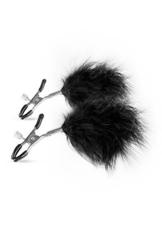 Stymulator-Adjustable Nipple Clamps With Feathers - Zaciski na sutki