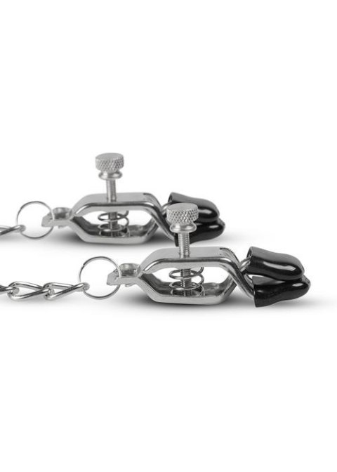 Stymulator-Big Nipple Clamps With Chain - Zaciski na sutki