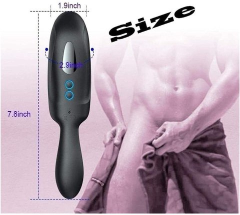 Adjustable male penis masturbator - Maturbator wibrujący